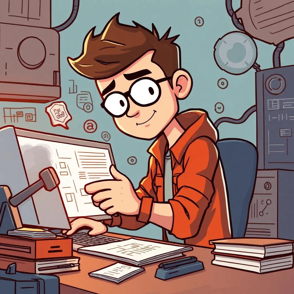 Developer working